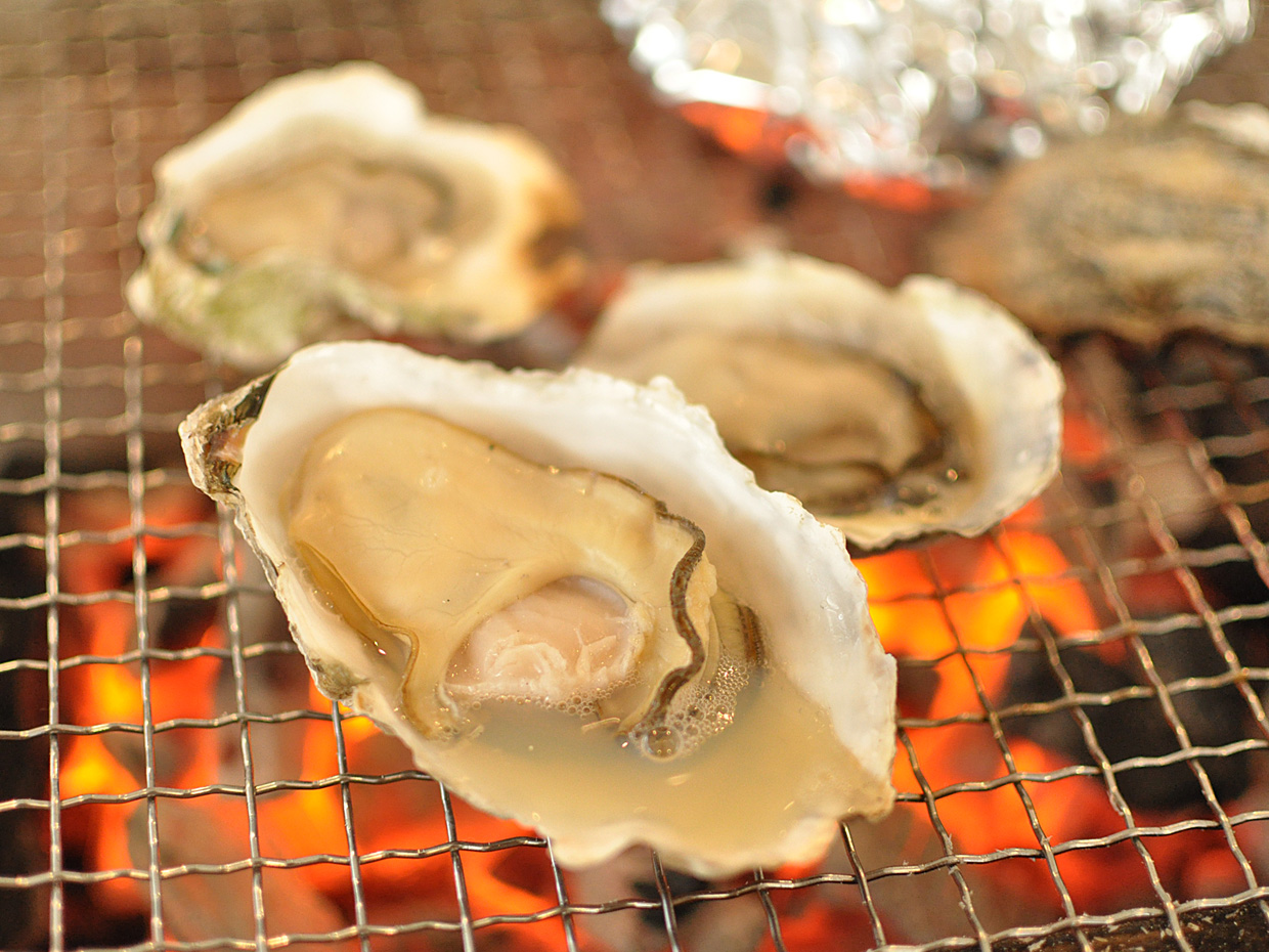 牡蠣料理の盛り合わせ